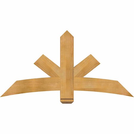 Ekena Millwork Alberta Rough Sawn Timber Gable Bracket, Western Red Cedar, 60"W x 30"H x 4"D x 6"F, 12/12 Pitch GBW060X30X0406ALB00RWR